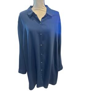 ⭐️ Women’s J. Jill Blue Swing Shirt. Size 3XL
